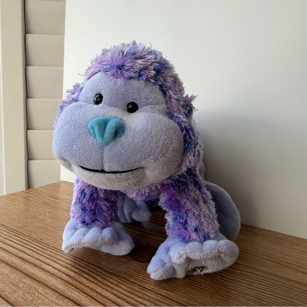 Webkinz Ganz Sugarplum Cheeky Monkey Purple Stuffed Monkey Plush No Code